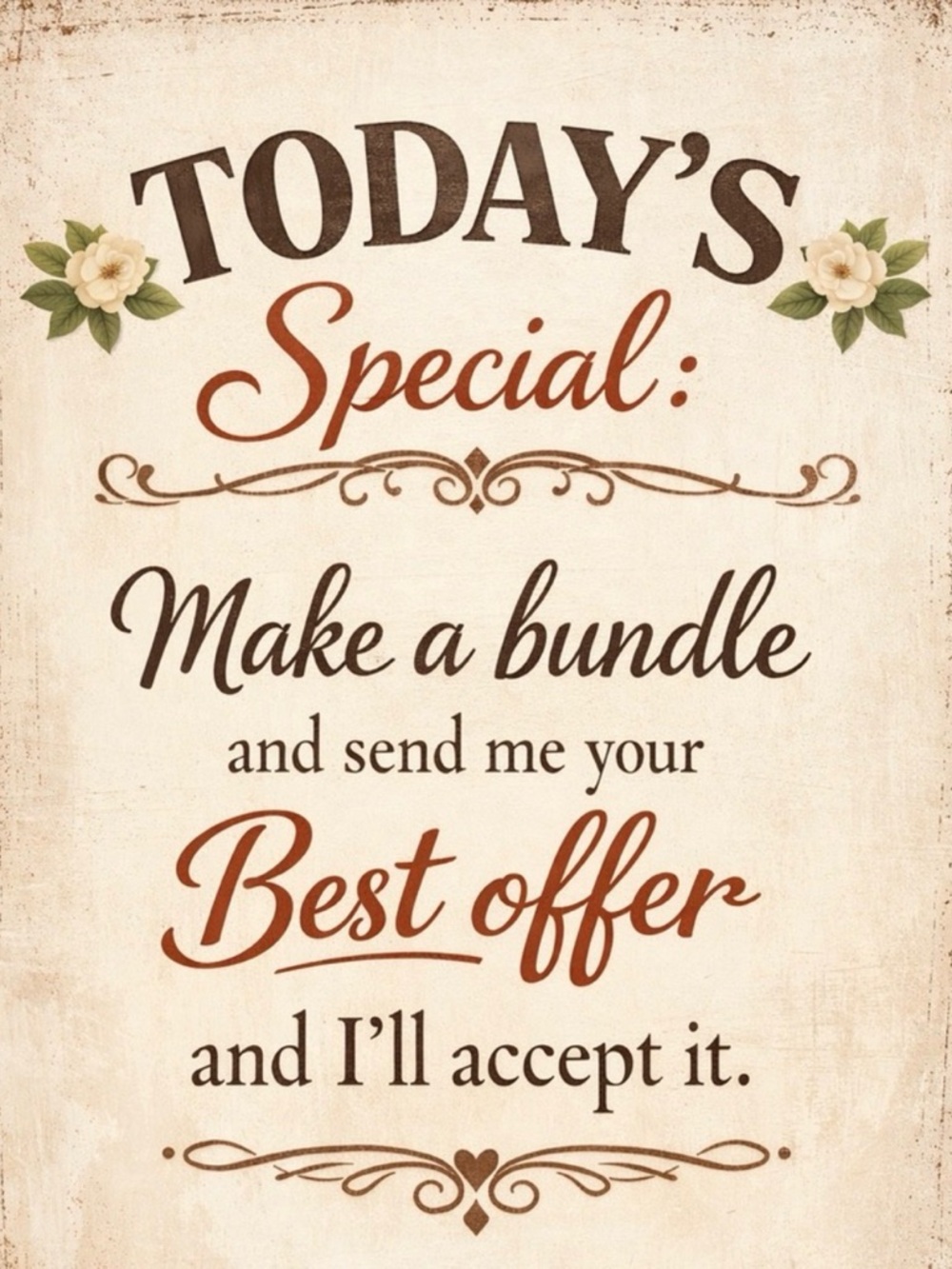 Today's Special - Bundle. Blowouts!!